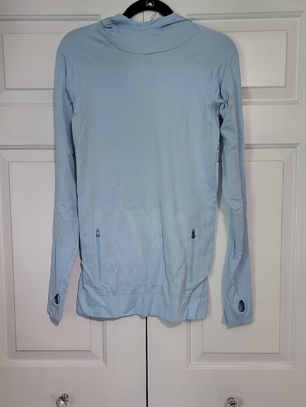 Lululemon Light Blue Hooded Athletic Pullover
